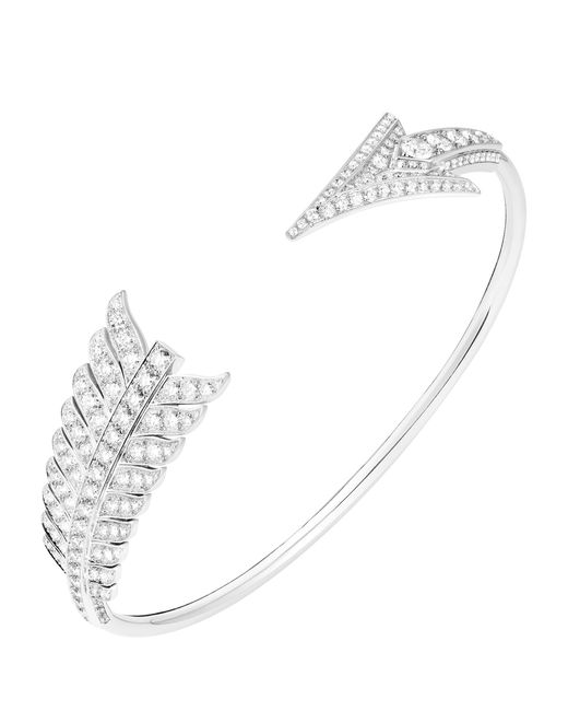 Boucheron White And Diamond Nature Triomphante Flèche Bracelet