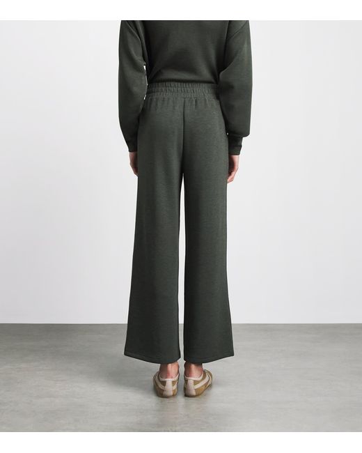 Varley Gray Doublesoft Wide-Leg Sweatpants