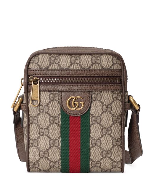 Gucci Brown Canvas Ophidia Gg Shoulder Bag for men