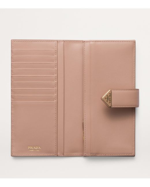 Prada Natural Large Saffiano Leather Bifold Wallet