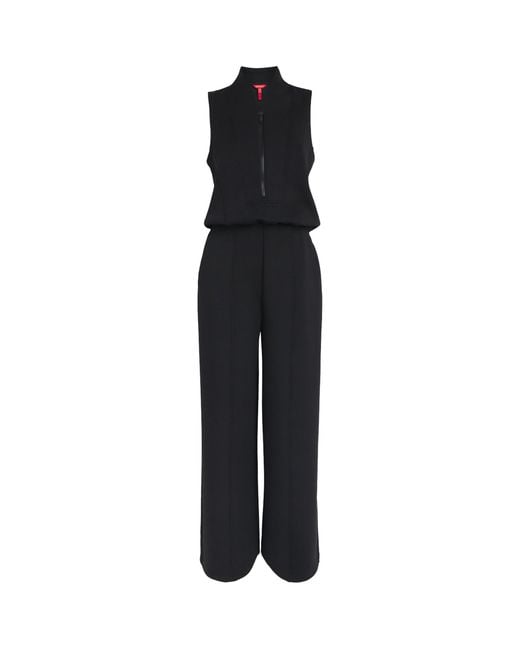 Spanx Black Airessentials Half-Zip Jumpsuit