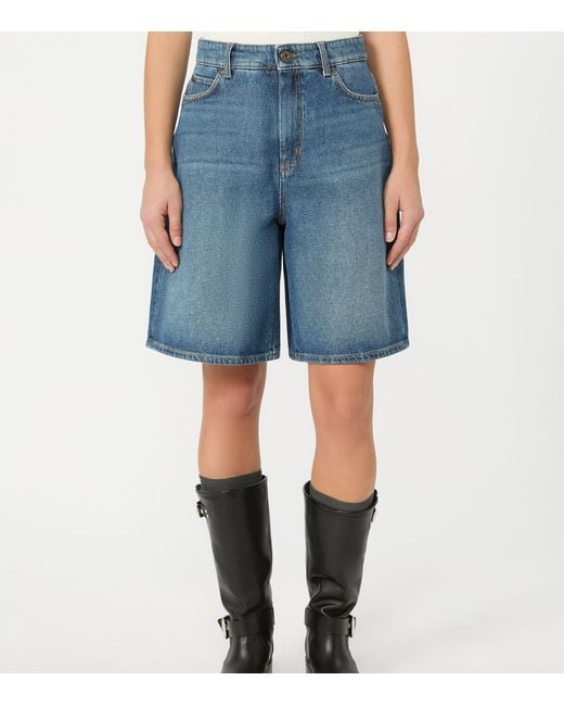 Weekend by Maxmara Blue Denim Shorts