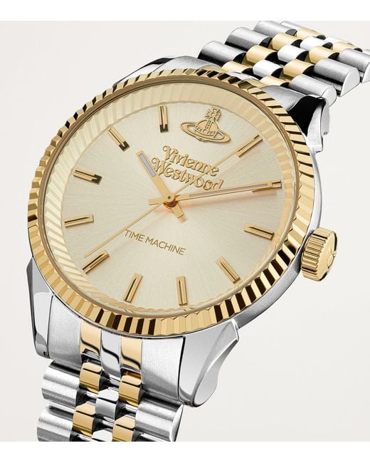 Vivienne Westwood Metallic Stainless Steel Seymour Homme Watch for men