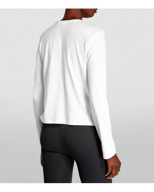 Leset White Long-Sleeved Maya T-Shirt