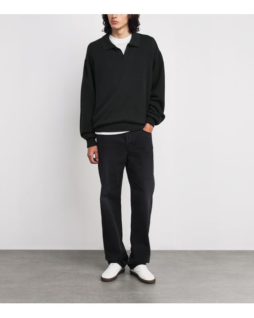 The Row Black Kirin Cotton Sweater for men