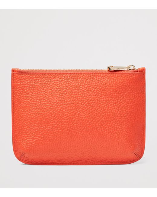 Aspinal Red Medium Leather Ella Pouch