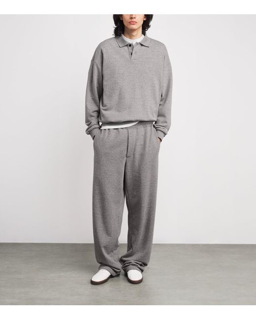 The Row Gray Ry Cotton Collared Sweater for men