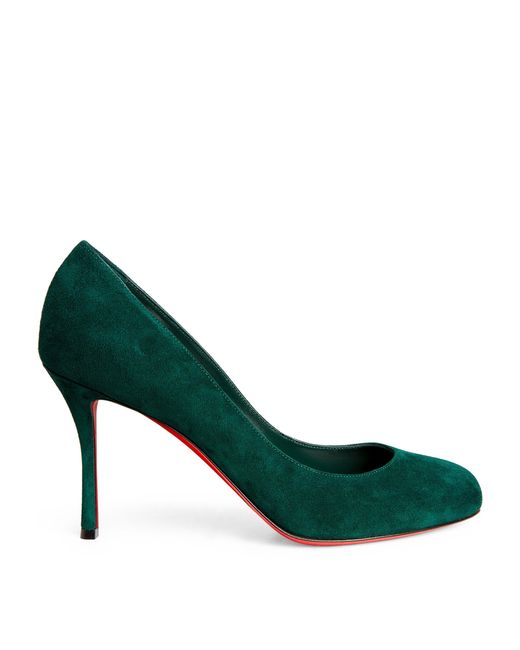 Christian Louboutin Green Dolly Suede Pumps 85
