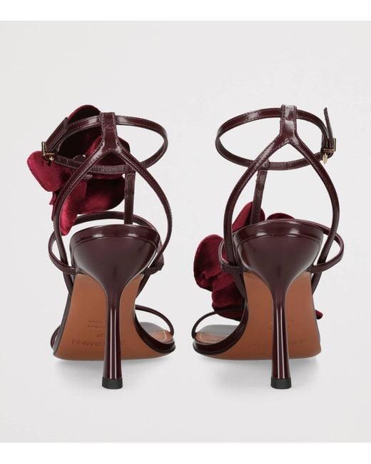 Zimmermann Brown Leather Orchid Heeled Sandals 85