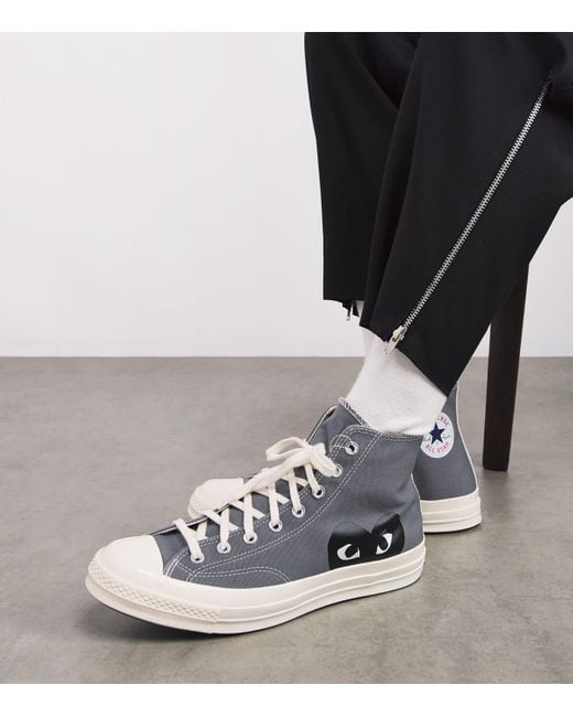 COMME DES GARÇONS PLAY Blue X Converse High-Top Heart Chuck 70 Sneakers for men