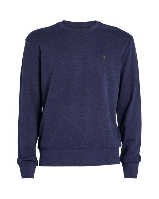 Polo Ralph Lauren Cotton Double-knit Polo Pony Sweatshirt in Navy (Blue ...
