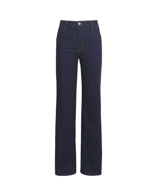 FRAME Blue The Straight Jeans