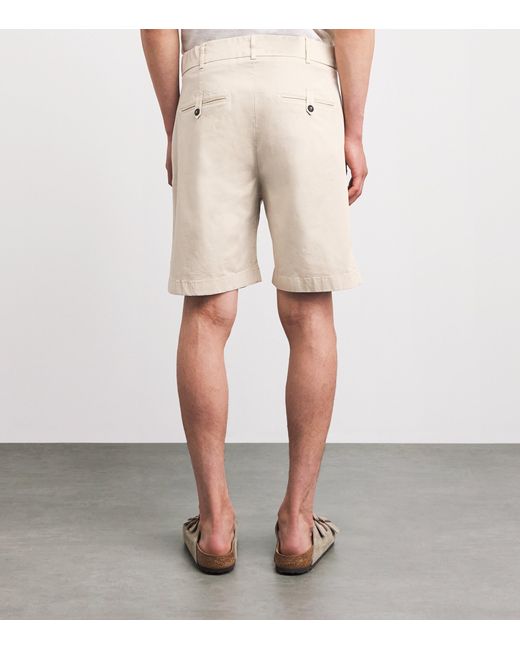 Eleventy Natural Stretch-Cotton Chino Shorts for men