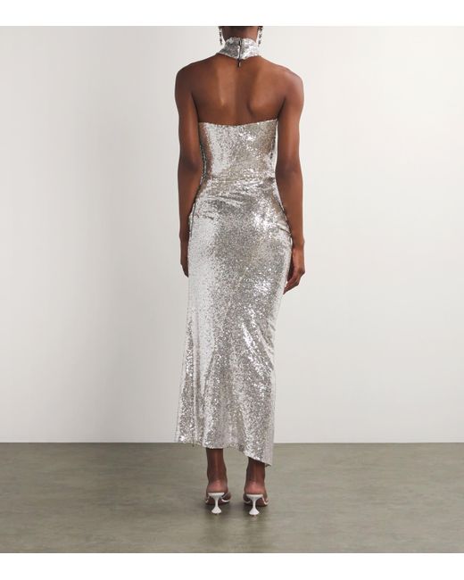 Maticevski White Embellished Exhilarate Gown