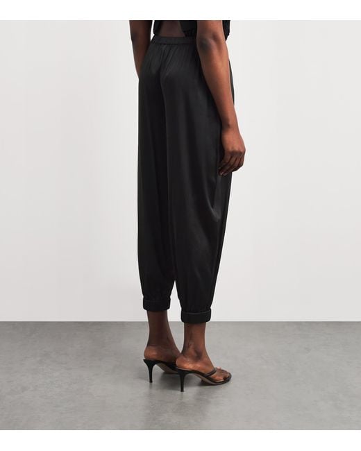 Alice + Olivia Black Balloon-Leg Declan Genie Trousers