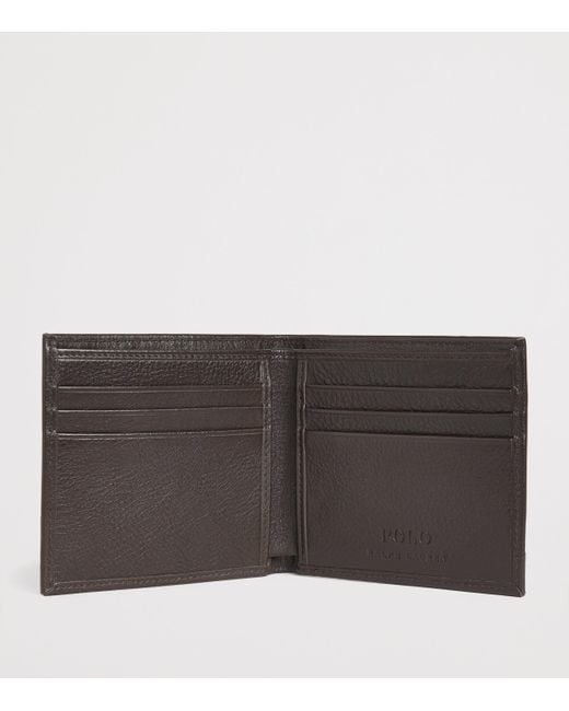 Polo Ralph Lauren Black Leather Polo Pony Wallet for men