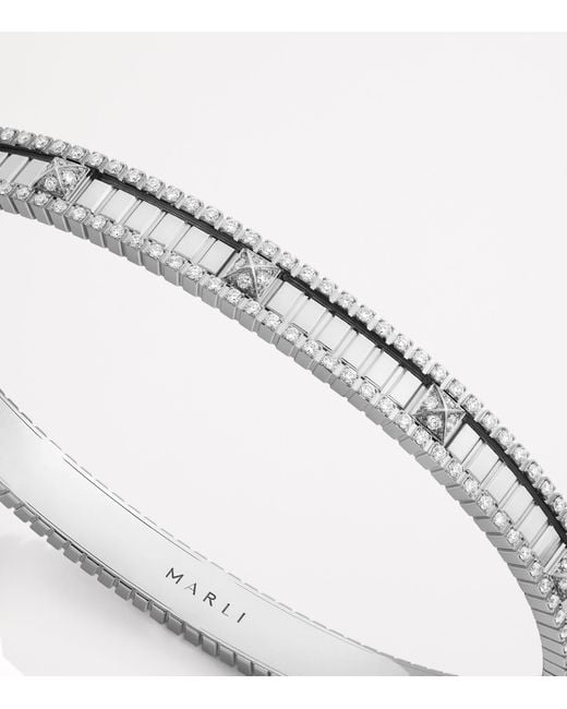 Marli New York Metallic And Diamond Life Bangle