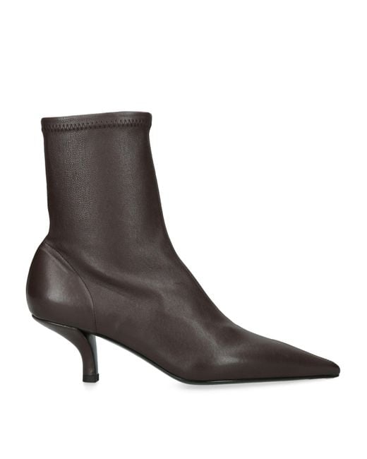 Totême  Brown Nappa Leather Heeled Boots 55