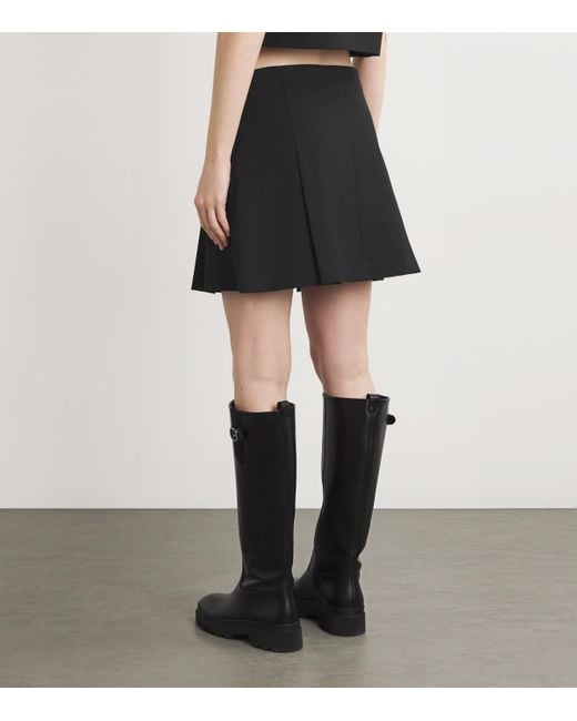 Sandro Black Button-Embellished Mini Skirt