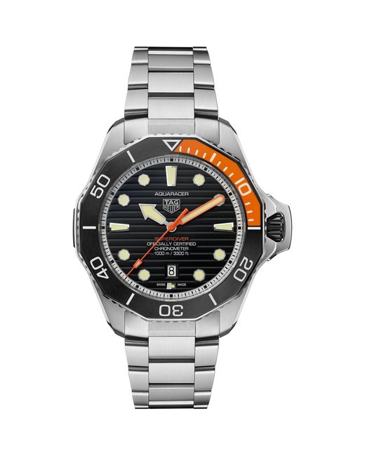 Tag Heuer Metallic Titanium Aquaracer Professional 1000 Superdiver Watch 45mm for men