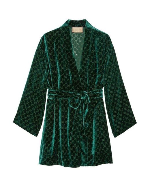 Gucci Green Velvet Robe