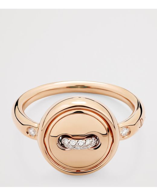 Pomellato Metallic Diamond And Pom Pom Dot Ring