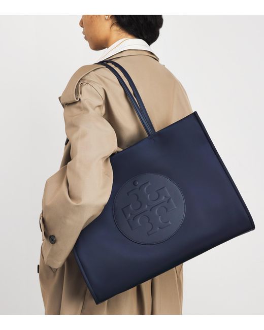 Tory Burch Blue Ella Tote Bag