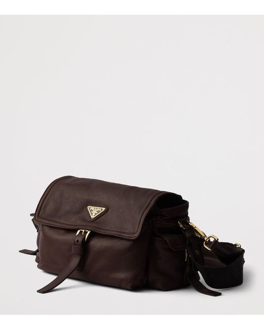 Prada Brown Medium Leather Explore Shoulder Bag