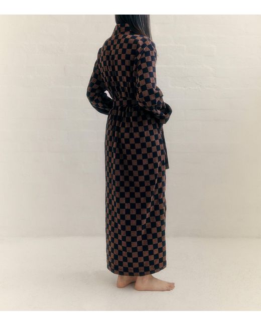BAINA Black Organic Cotton Sulis Bathrobe
