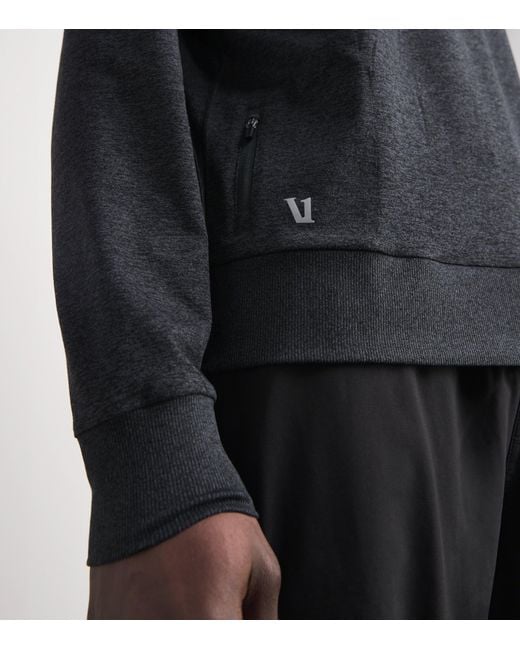vuori Black Ponto Performance Sweatshirt for men
