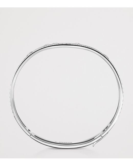 Messika White Move Romane And Diamond Bangle