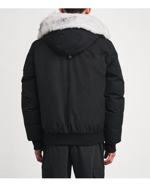 Moose Knuckles Black Down Original Ballistic Bomber Jacket for men