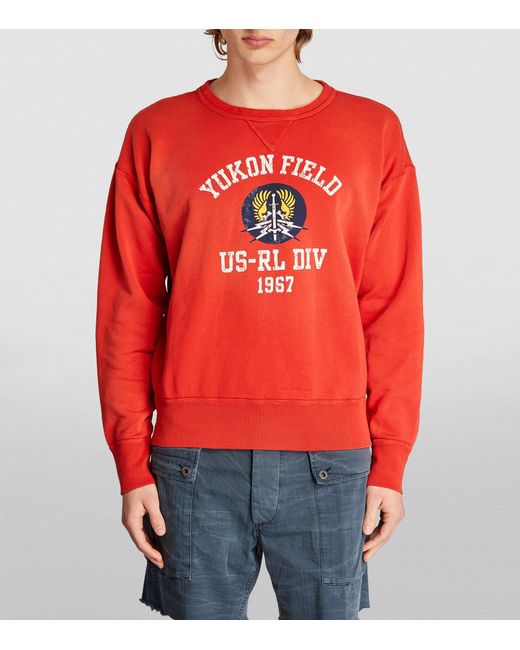 Polo Ralph Lauren Red Graphic Sweatshirt for men