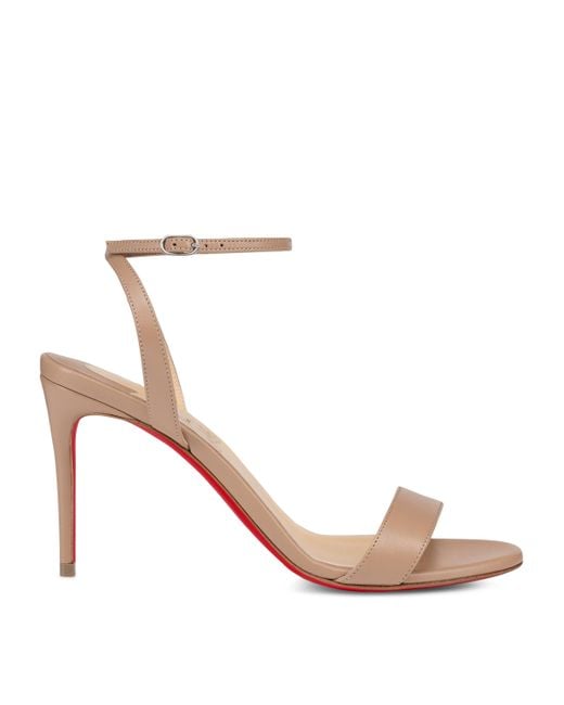 Christian Louboutin Pink Loubigirl Leather Sandals 85