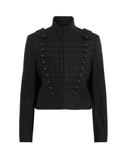 AllSaints Black Wool-Blend Rummy Jacket