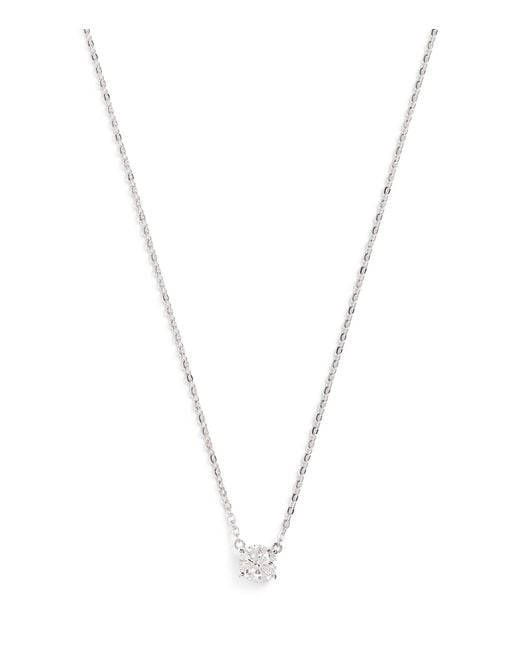 Harrods Metallic And Diamond Pendant Necklace