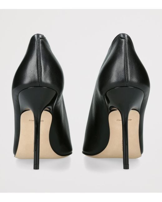 Victoria Beckham Black Leather Sloane Pumps 100
