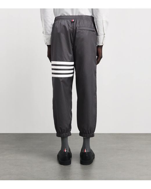 Thom Browne Gray Weather-Resistant 4-Bar Sweatpants for men