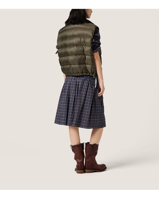 Miu Miu Green Light Ponge Padded Vest
