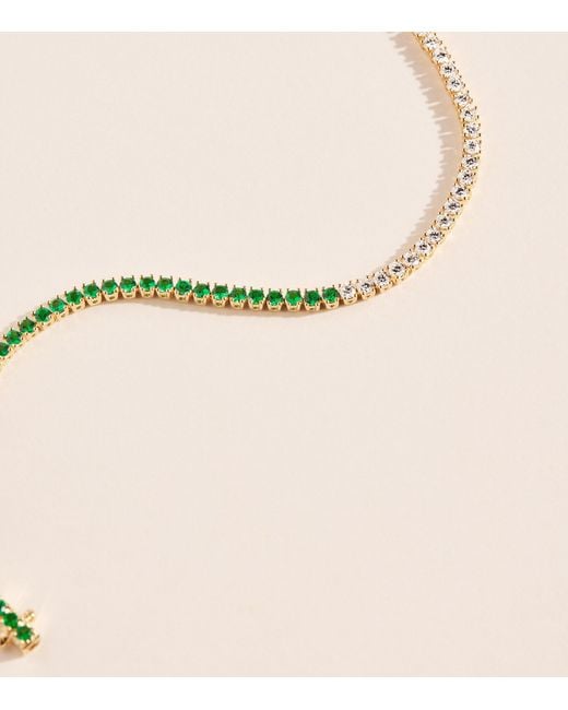 Anita Ko Natural Diamond And Emerald Hepburn Bracelet