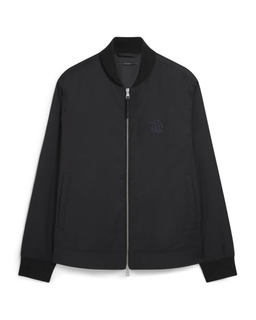 Dunhill Black Stretch-Wool Athluxury Bomber Jacket for men