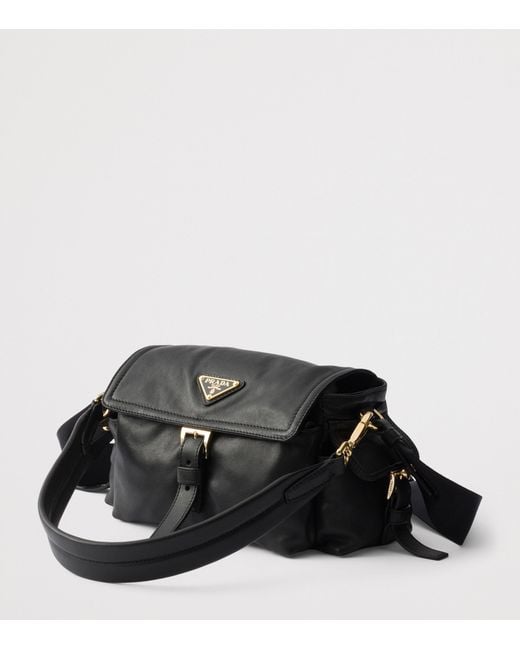 Prada Black Leather Explore Shoulder Bag