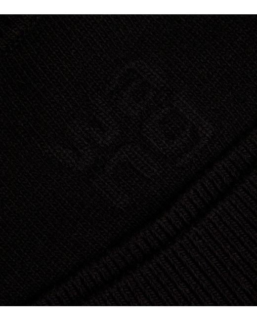 Alexander Wang Black Cotton-wool Cropped Sweater