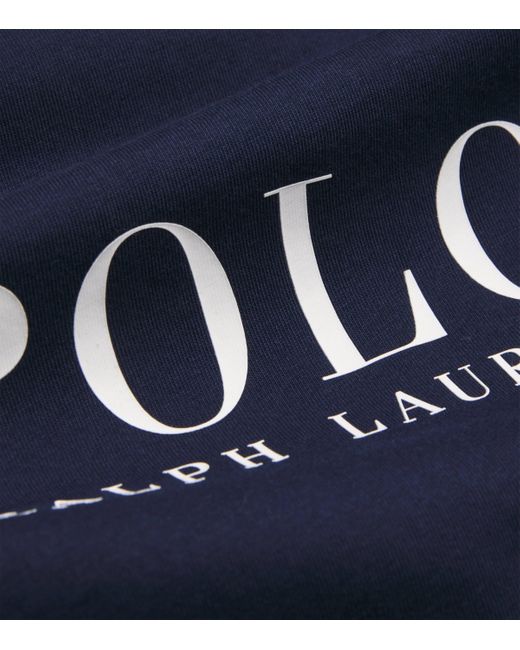 Polo Ralph Lauren Blue Cotton Logo Pyjama T-Shirt for men