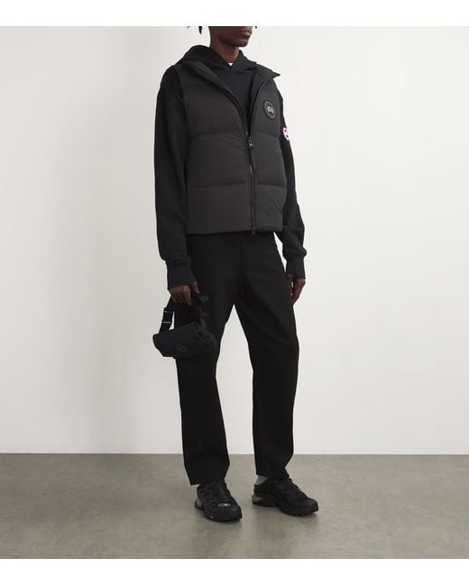 Canada Goose Black Down Lawrence Puffer Gilet for men