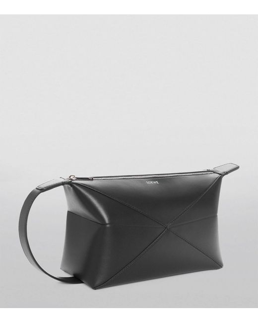 Loewe Black Puzzle Fold Wash Bag for men