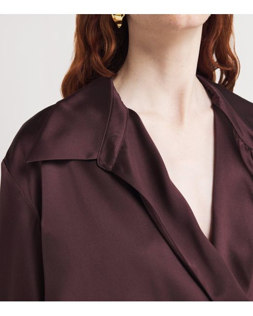 Roksanda Purple Filcoupé Textured Asiya Midi Skirt