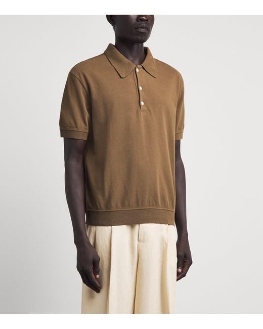 Citizens of Humanity Brown Cotton Polo Shirt for men