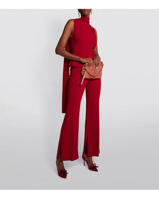 Jimmy Choo Red Alia 85 Crystal Pumps