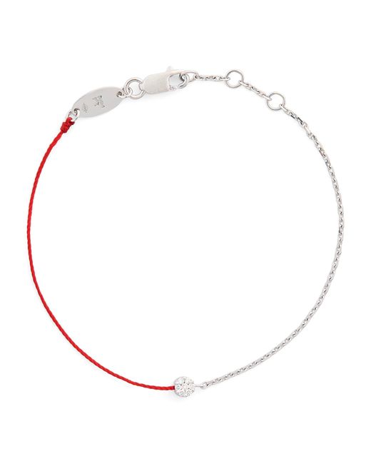 RedLine Metallic And Diamond Illusion Half-Chain Bracelet